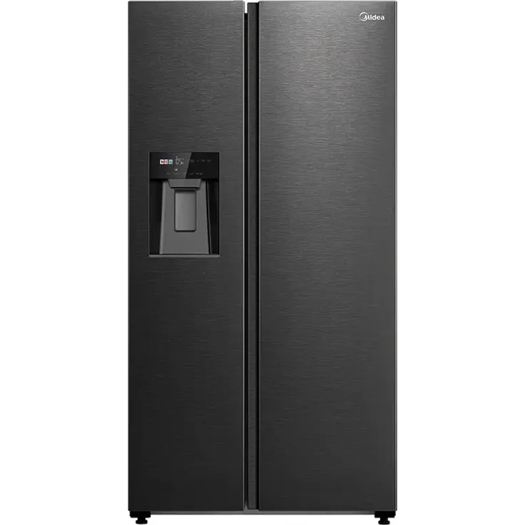 Midea MDRS761MYC45 Kühl-Gefrier-Kombi mit LED-Beleuchtung, 573 Liter, NoFrost, Touch-Bedienung, Wasserspender und Eiswürfelspender