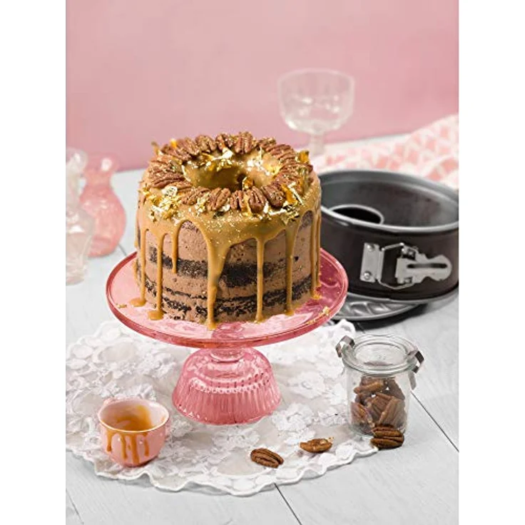 Kaiser Inspiration, Mini-Springform 18 cm, rund, 2 Böden, Flach- und Rohrboden, runde Backform, antihaftbeschichtet, für 1-2 Rezeptportion, auslaufsicher – Bild 2