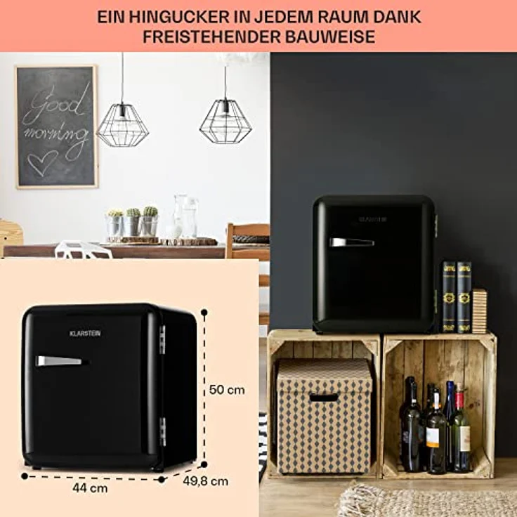 Klarstein Minikühlschrank, Skincare Fridge, Vintage Design, 48L, 0-10°C – Bild 5