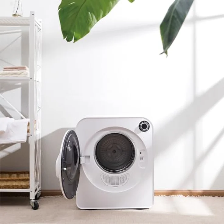 Green Blue GB405, Elektrischer Wäschetrockner 830W, Ablufttrockner mit 3kg Kapazität, 5 Trocknungsprogramme, freistehend oder wandmontierbar, inkl. 2 Filtersets – Bild 5