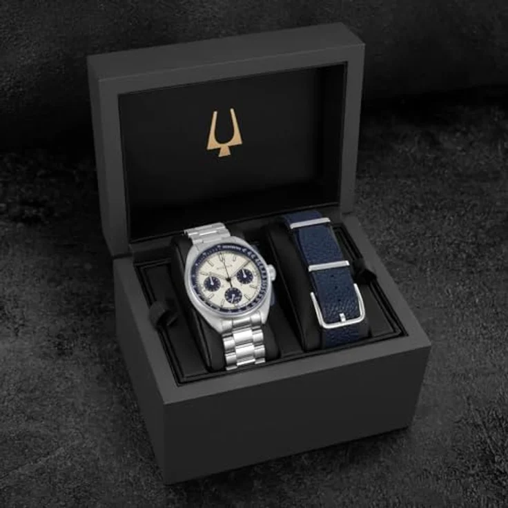 Bulova 98K112 Armbanduhr Herren Quarz Lunar Pilot – Bild 6