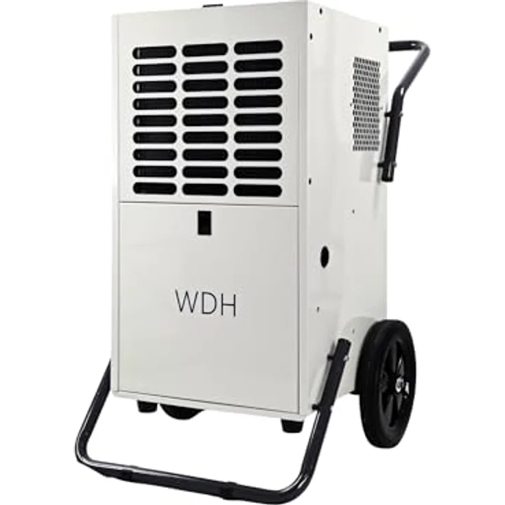 WDH Bautrockner WDH-80B, Entfeuchtungsgerät für bis zu 180m², 95 l/Tag, robust für Baustellen – Bild 1