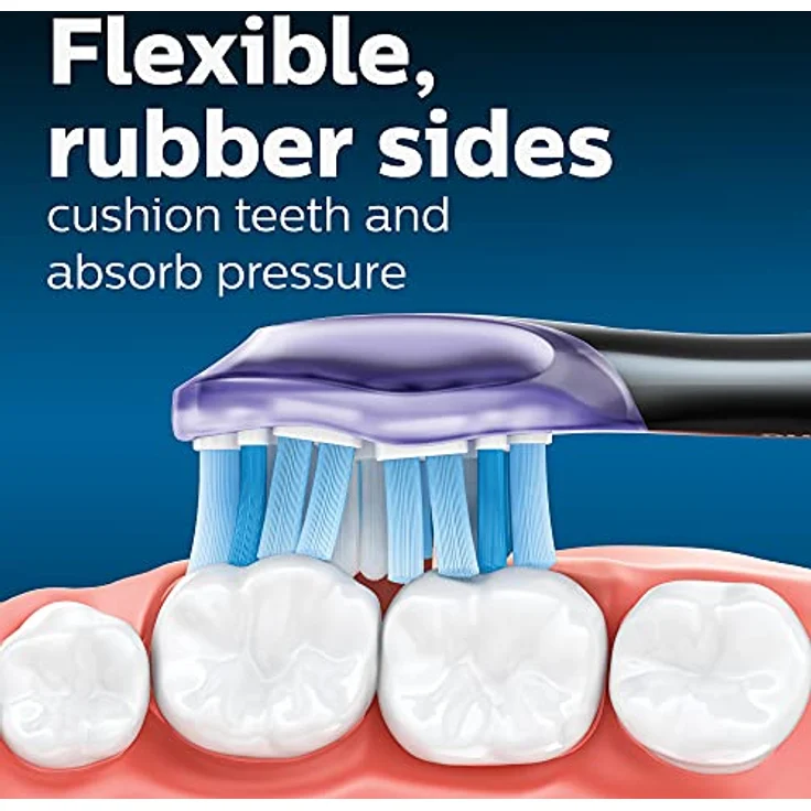 Philips Sonicare Premium Gum Care Ersatzbürsten HX9054/95, Schwarz, 4 Stück - Flexibles Design für sanfte Reinigung und gesünderes Zahnfleisch – Bild 3