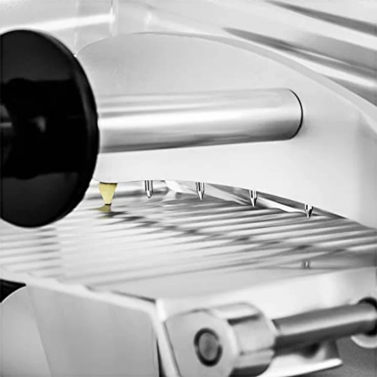 Royal Catering RCAM-250E Aufschnittmaschine Ø 250 mm Messerschärfer 0-8 mm Allesschneider 480 U/min Edelstahl Wurstschneidemaschine – Bild 3