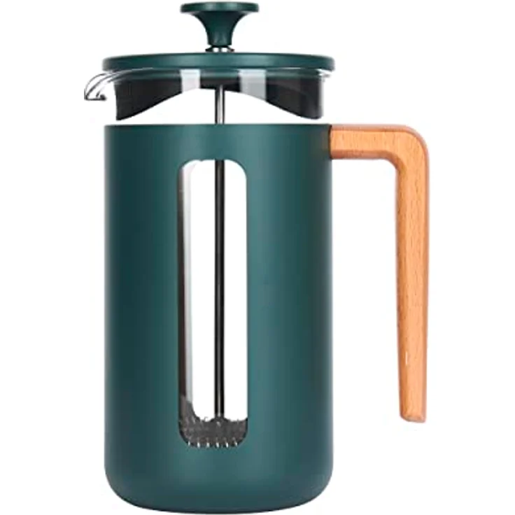 La Cafetière Pisa Cafetière, Edelstahl, 8 Tassen, grün, in Geschenkbox – Bild 1
