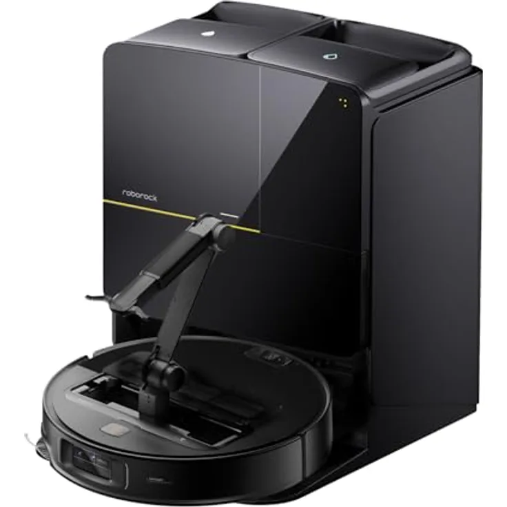 Roborock Saros Z70 Black, Saugroboter mit KI-gestütztem OmniGrip Arm, Wischfunktion und 22.000 Pa Saugleistung