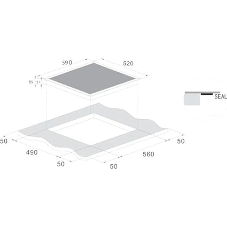 Candy Idea CITT642C/E1, Integriertes 60 cm Induktionskochfeld mit 4 Brennern, Schwarz, Touchsteuerung und digitaler Timer-Funktion – Bild 6