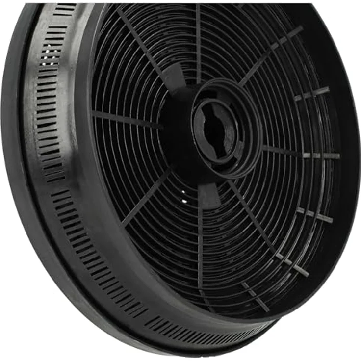 vhbw 2x Aktivkohlefilter Ersatz für IGNIS 484000008780 für Dunstabzugshaube, rund, schwarz, einfacher Einbau und Wechsel – Bild 6