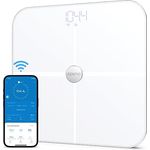 RENPHO WLAN-Smart-Waage mit Körperfettwaage, Bluetooth Personenwaage, Messung von Körperfett, Muskelmasse, BMI, Wasseranteil und 13 Körperwerte, App-Sync via Bluetooth oder WLAN