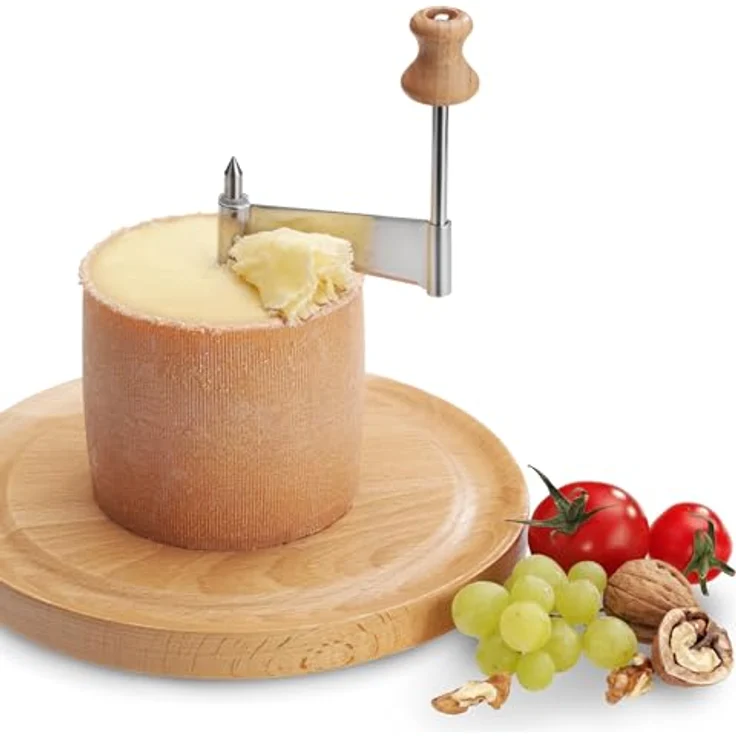 Kela 77085 Käsehobel, Buche- Edelstahl, 21,5 cm Durchmesser, Luxus – Bild 7