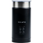 Chiato CHiATO milkPLAY, Elektrischer Milchaufschäumer mit 3 Schaumarten und Warm-/Kaltfunktion, Schwarz