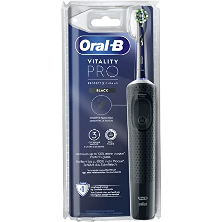 Oral-B Vitality Pro Elektrische Zahnbürste, drehbar, Schwarz – Bild 1