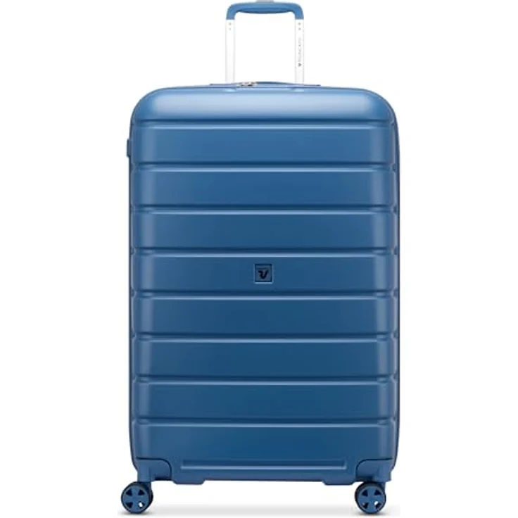 Roncato Relife 4 Rollen Trolley 78 cm, Dehnfalte, 100% PET, blau – Bild 2