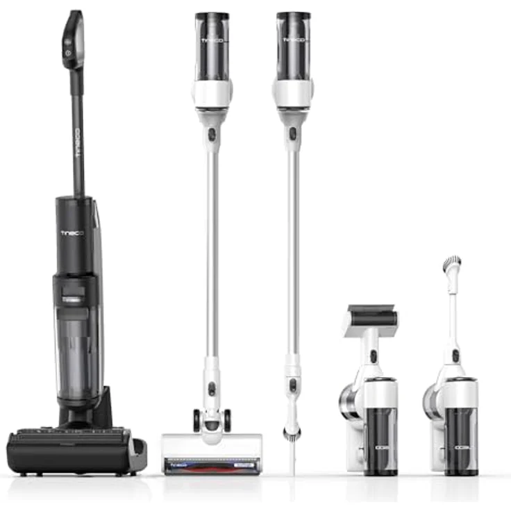 Tineco Floor ONE Switch S7 Nass Trockensauger, Saugwischer 40min, Staubsauger 65min, 70℃ Flashdry, Beidseitige Kantenreinigung, ZeroTangle Bürste, Dreifache Batterielebensdauer, für das Ganze Haus – Bild 1