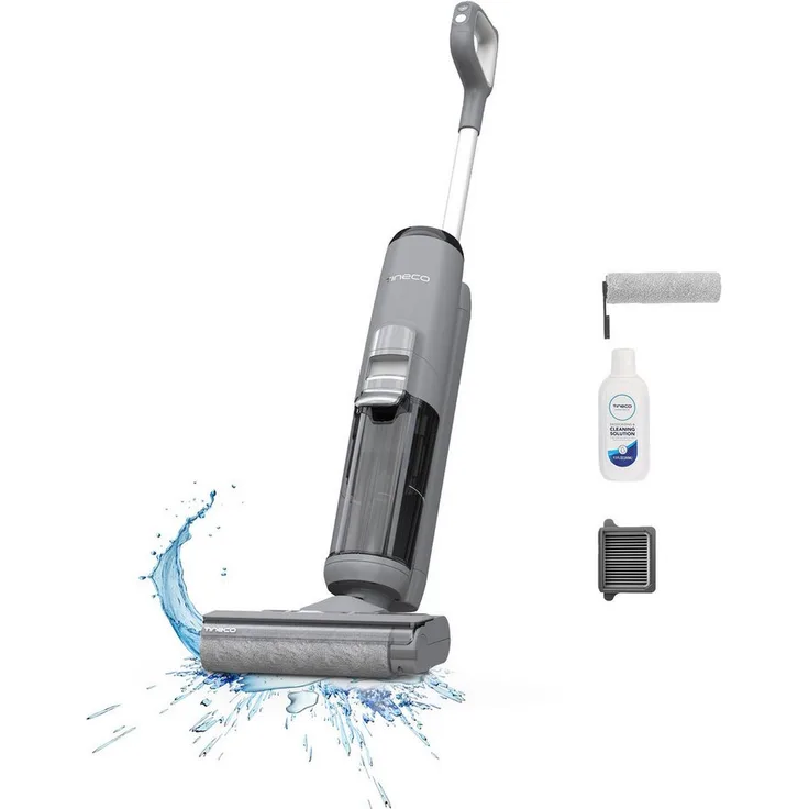 Tineco iFLOOR 5 Breeze, Nass-Trocken-Sauger mit automatischer Selbstreinigung, 190 W, beutellos, 35 Min Akku, Tierhaarfilter, Doppeltank-System für Hartböden