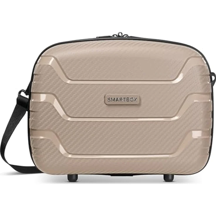 SMARTBOX Hartschalen Handgepäck Kosmetik-Koffer | 34 x 17 x 27 cm aus leichtem Polypropylen (Edition 01) in Blau – Bild 1