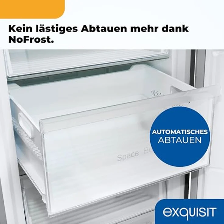 Exquisit Gefrierschrank NoFrost GS5380-NF-H-050D, weiss, 380 Liter, Alarm-Funktion, 4-Sterne-Gefrierfach, Schnellkühlen – Bild 7