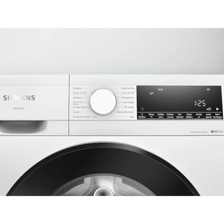 SIEMENS WG34G2070 iQ500 Waschvollautomat, 8 kg, 1400 UpM, speedPack L - Antiflecken-System, Outdoor-Programm, LED Display – Bild 2