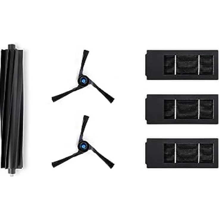ECOVACS Service Kit für DEEBOT X2 OMNI/ X2 COMBO, 1*Hauptbürste (Gummi), 2*Seitenbürste (Schwarz), 3*Antibakterielle Filter, Originalzubehör