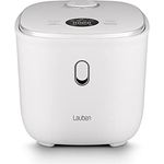 Lauben Low Sugar Reiskocher Rice Cooker 3000 mit Low-Sugar-Funktion, 3l Volumen, 6 modi, verzögerter Start, Warmhalten, Antihaft-Keramikoberfläche spülmaschinengeeignet, Kochbuch, Überlaufschutz (Weiß)