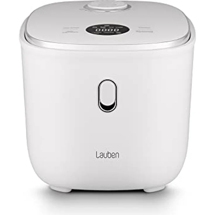 Lauben Low Sugar Reiskocher Rice Cooker 3000 mit Low-Sugar-Funktion, 3l Volumen, 6 modi, verzögerter Start, Warmhalten, Antihaft-Keramikoberfläche spülmaschinengeeignet, Kochbuch, Überlaufschutz (Weiß) – Bild 1