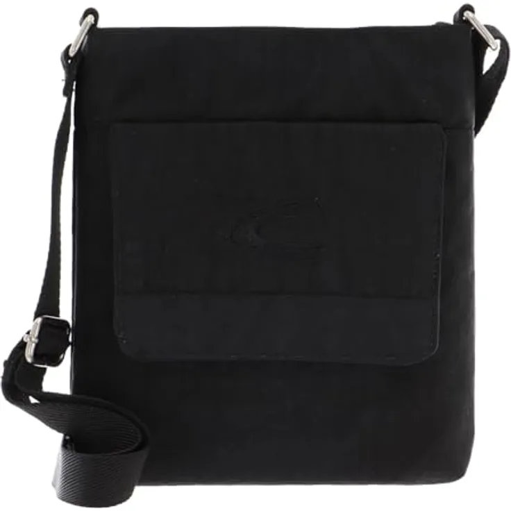camel active Journey Umhängetasche, 19 cm, Nylon, Schwarz, mit Klettverschlussfach und Reißverschlussfach