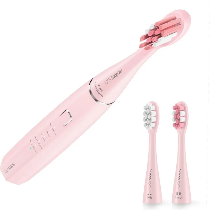 Niceboy SONICPINK, Elektrische Zahnbürstenköpfe, 2 Stück, Pink, ION Sonic, ION SmartSonic, hergestellt in Österreich