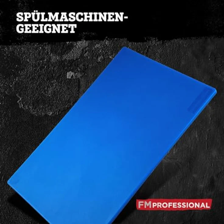 FMprofessional Schneidebrett Blau, Hygienisches Küchenbrett für Fisch, Großformat 45 x 30 cm, spülmaschinengeeignet – Bild 9