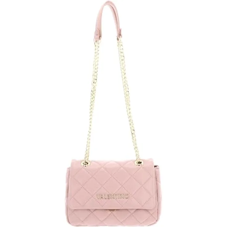 Valentino Ocarina Schultertasche 18.5 cm, elegante Umhängetasche mit Kunstlederpolstern, Blau