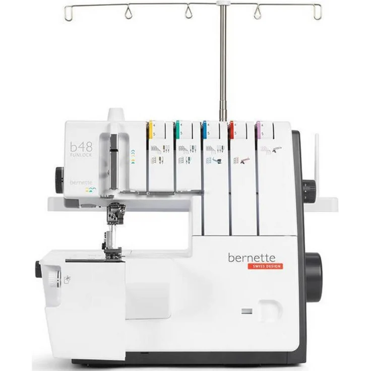 Bernette Overlock-Nähmaschine BERNETTE b48 Funlock (Combo) mit großer Stichauswahl, Differentialtransport und bis zu 1300 Stichen pro Minute – Bild 1