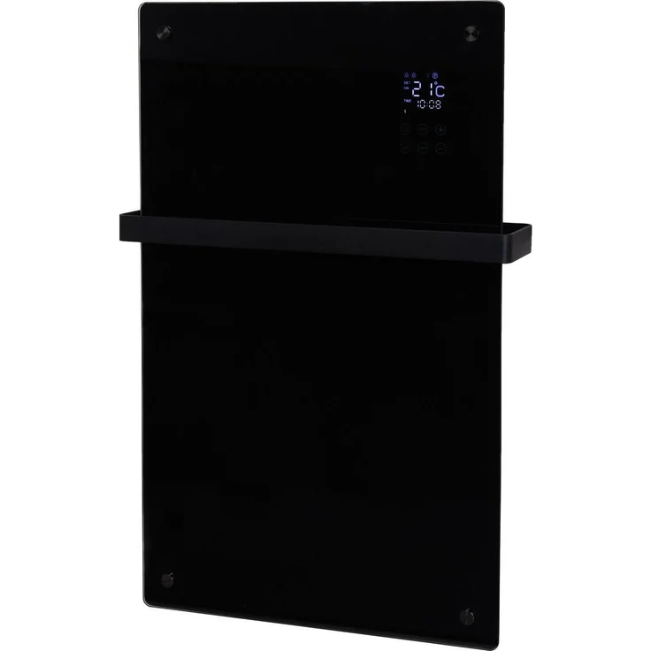 Eurom Alutherm Sani Verre 1200 Wifi Black, Heizkörper mit WLAN-Funktion, Schwarz