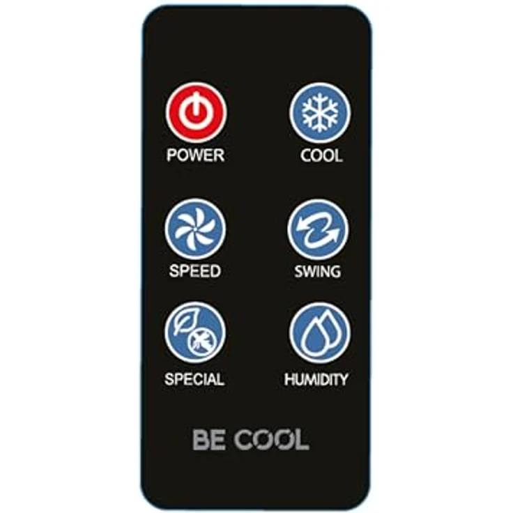BE CooL BC18AC2301IKF Luftkühler mit Ionisator, 20L Wassertank und Fernbedienung für Räume bis 25 m² – Bild 9