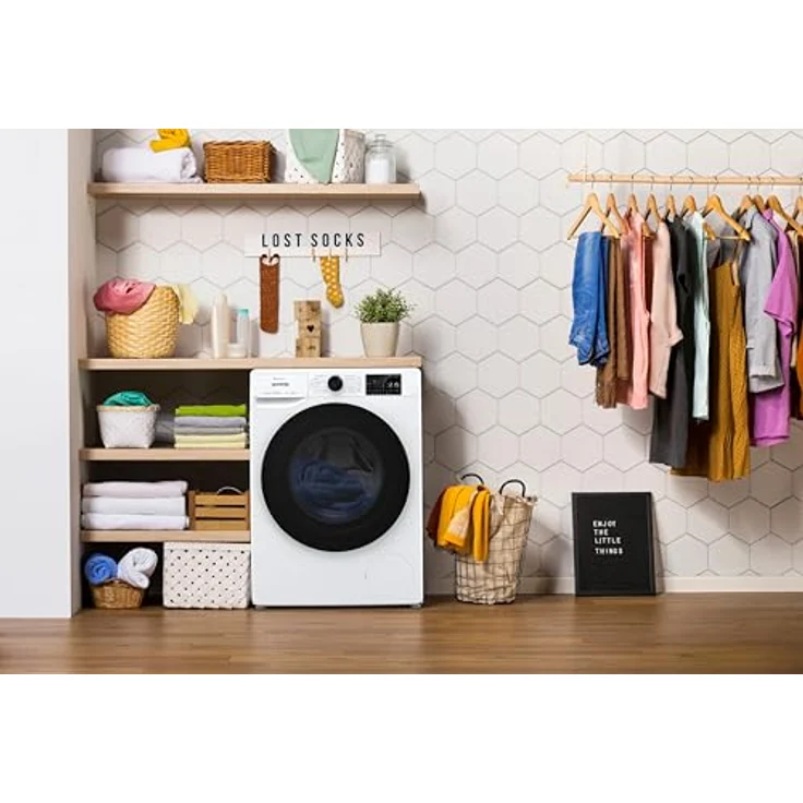 Gorenje WPNEI94DA1TS Waschmaschine, 9 kg, A-Energieeffizienz, ConnectLife, 15 Programme, Nachlegefunktion, AquaStop – Bild 8