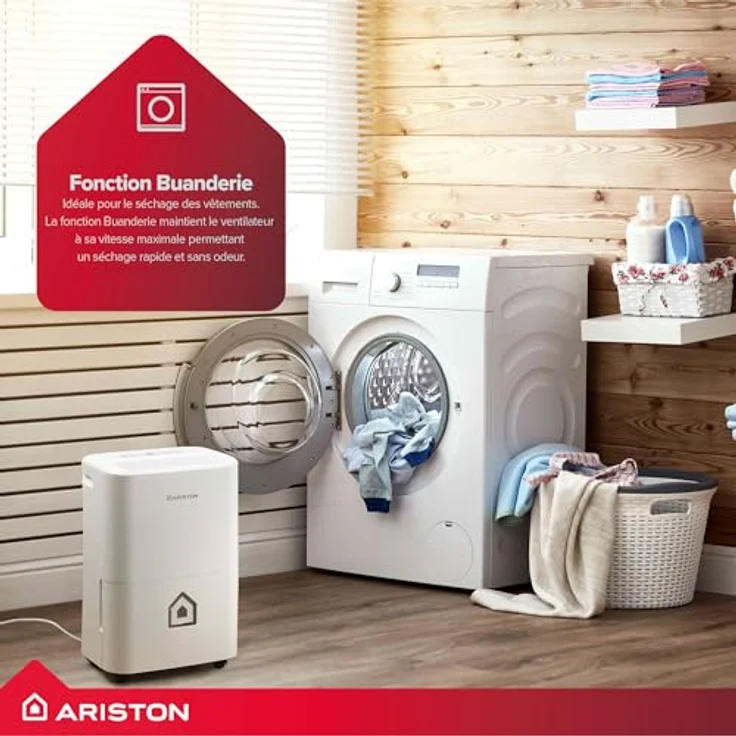 Ariston Luftentfeuchter Tragbar Deos 16s Net, Kunststoff, Weiß – Bild 8