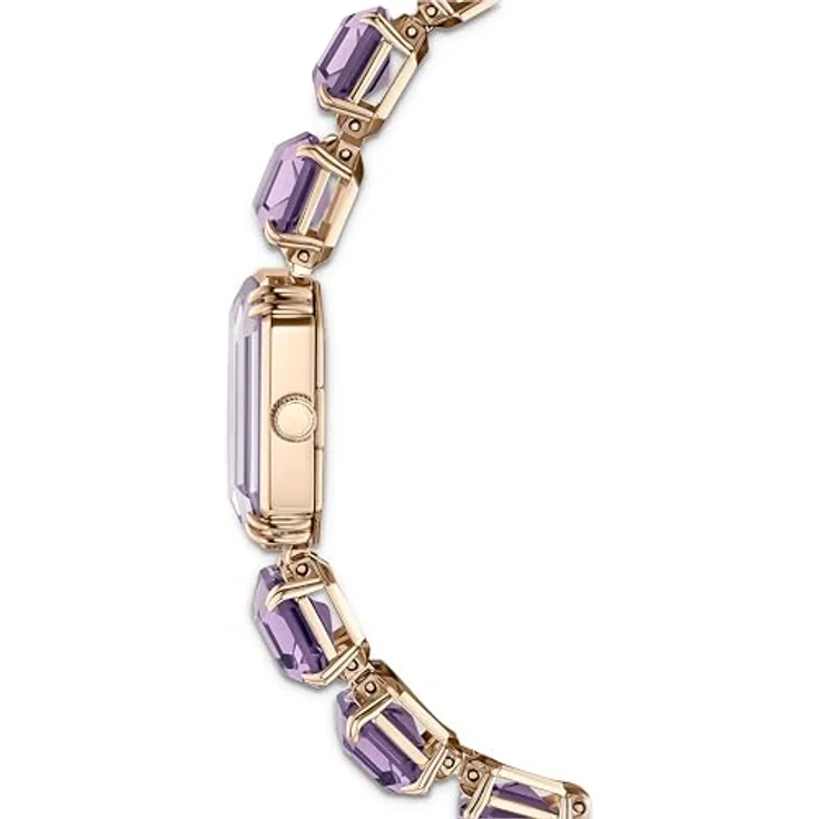 Swarovski Quarzuhr MILLENIA 5722364, Damenuhr mit lilafarbenem Zifferblatt, Edelstahlarmband, Swiss Made, wasserdicht bis 50 Meter – Bild 7