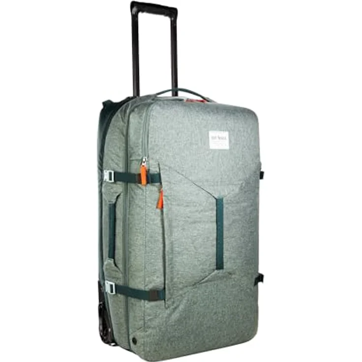 Tatonka Travel Roller 90, Koffer mit 90 l Volumen, grün, zwei Rollen, kompressionsriemen, innovativer Raumteiler, Tragegriff – Bild 1