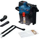 Bosch Professional Akku-Staubsauger GAS18V-6LS, tragbarer 18V Nass- und Trockensauger mit halbautomatischer Filterreinigung und Eco-Modus