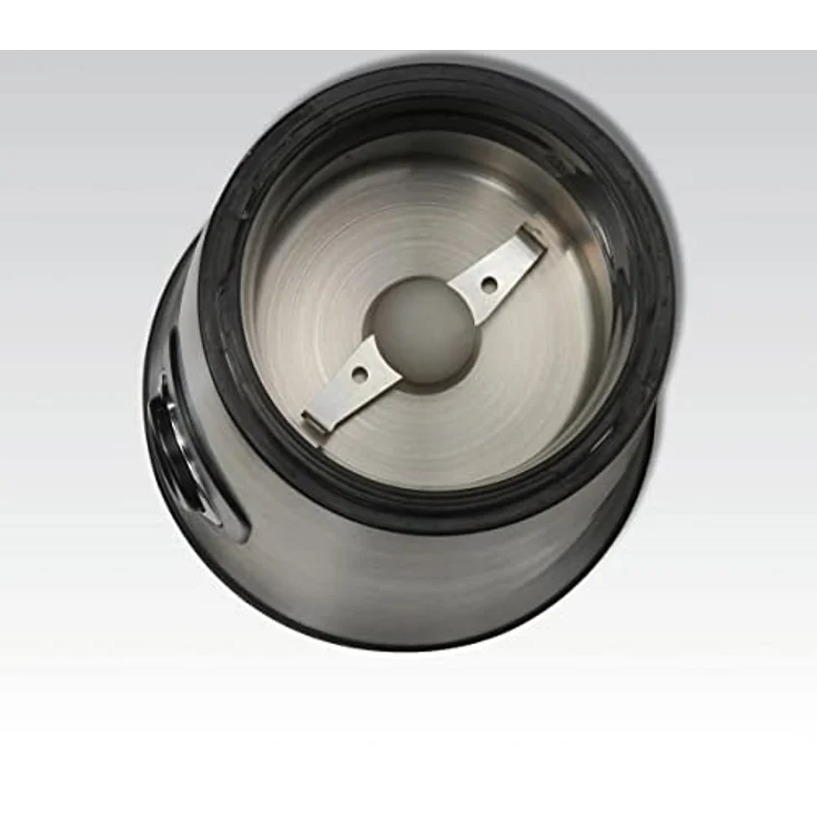 Cloer 7579 Elektrische Kaffeemühle, 150 W, für bis zu 50 g Kaffeebohnen, mattiertes Edelstahlgehäuse – Bild 3