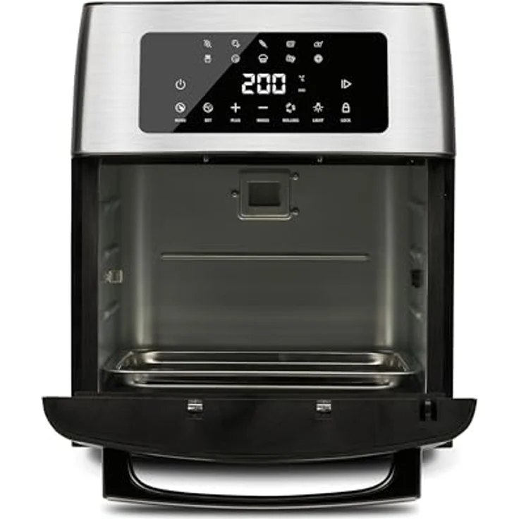G3 Ferrari G10182 "EVO 15L" Air Fryer 15 Liter, 1700 Watt, 10 Programme, 40-200°C, Noer/Stahl – Bild 5
