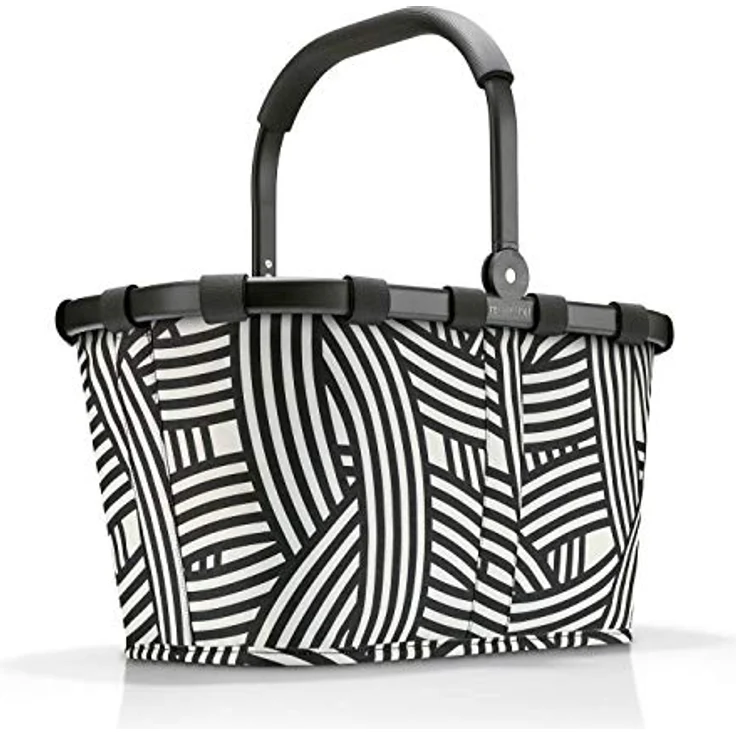 reisenthel carrybag Frame Zebra – Stabiler Einkaufskorb mit viel Stauraum und praktischer Innentasche – Elegantes und wasserabweisendes Design – Bild 1