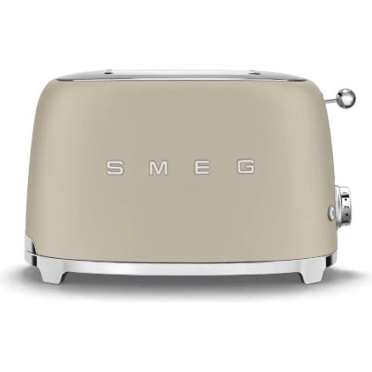 Smeg 2x2 TSF01MLMEU Toaster, 2 Schlitze, 6 Vergoldungsniveaus, Heizfunktion, Abtau- und Bagel-Funktion, 950W, Moonlight – Bild 1