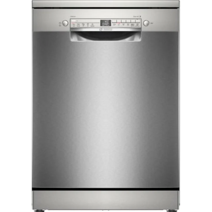 Bosch Serie 2 SMS2HVI02E, Freistehender Geschirrspüler, 60 cm, 14 Maßgedecke, Grau, Edelstahl, Intensivprogramm 70°