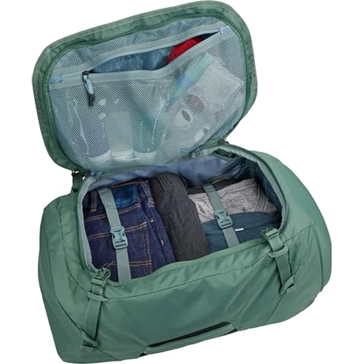 Thule Landmark Reiserucksack 55 cm, Laptopfach, 100% Polyester, hazy green – Bild 10