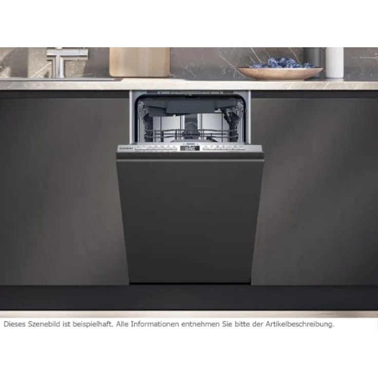 Siemens SR73EX25ME iQ300, Vollintegrierter Geschirrspüler, 45 cm, B-Energieeffizienzklasse, 10 Maßgedecke, varioScharnier, Home Connectfähig – Bild 7