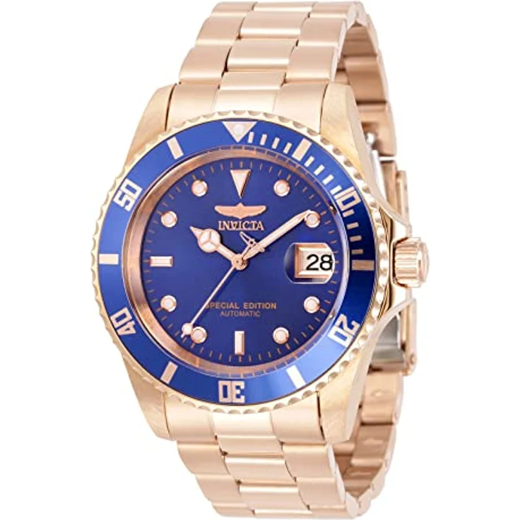 Invicta Pro Diver Automatikuhr Edelstahl 42mm mit blauem Zifferblatt, 20 bar Wasserbeständigkeit – Bild 1