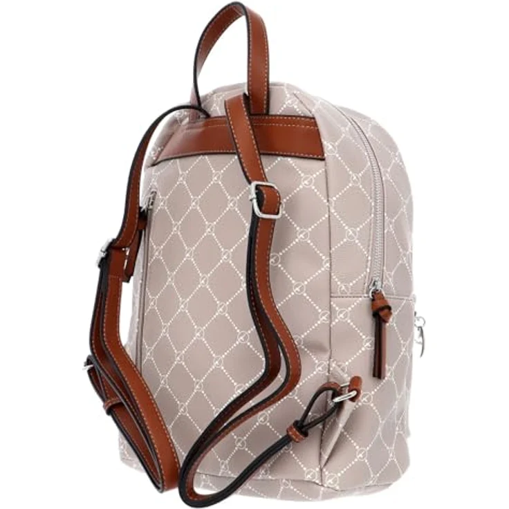Tamaris Anastasia Classic City Rucksack, 34 cm, beige, 100% Kunstleder, 28 x 12 x 34 cm – Bild 4