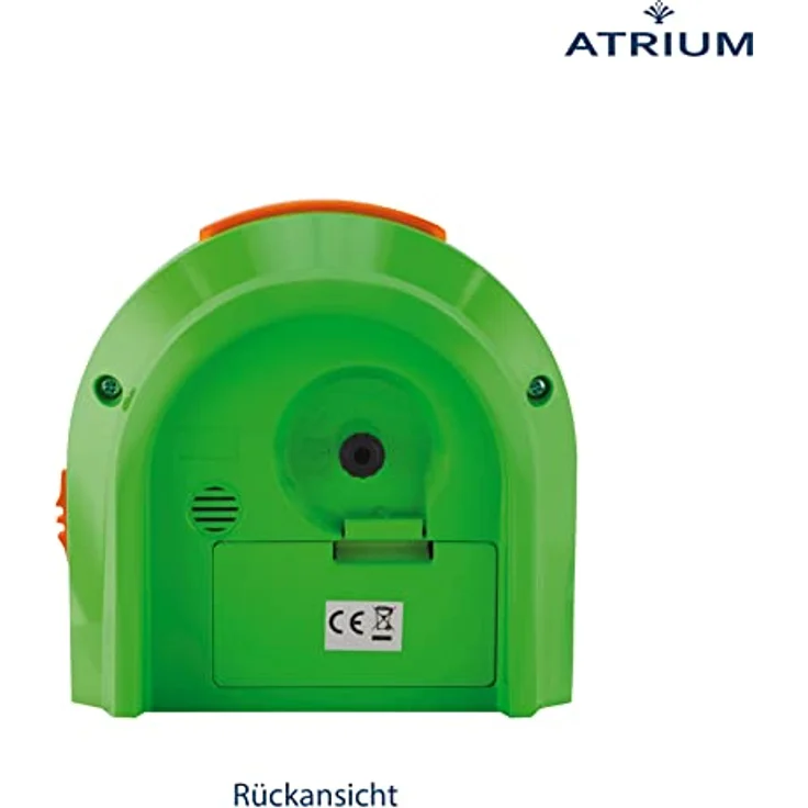 Atrium Kinder Wecker A921-3, Analog Quarz mit Snooze und LED-Nachtlicht, hellgrün-orange – Bild 4