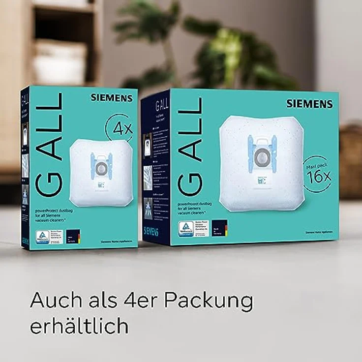 Siemens Hausgeräte VZ16GALL, Staubsaugerbeutel-Vorteilspack mit PowerProtect Vlies-Technologie für hohe Saugleistung – Bild 7