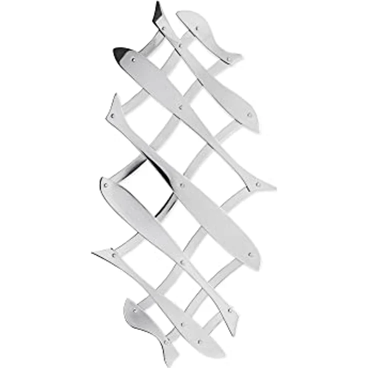 Alessi Pescher DUL03 Ausziehbarer Topfuntersatz, Edelstahl, silber, 2 x 30 x 7 cm, Einheiten, 1.0 – Bild 2