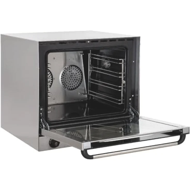 GastroHero Heißluftofen ECO 4 Bleche, Edelstahl, Umluftofen für Gastronomie, 62 Liter, 230 V, Temperaturbereich bis 300°C – Bild 3